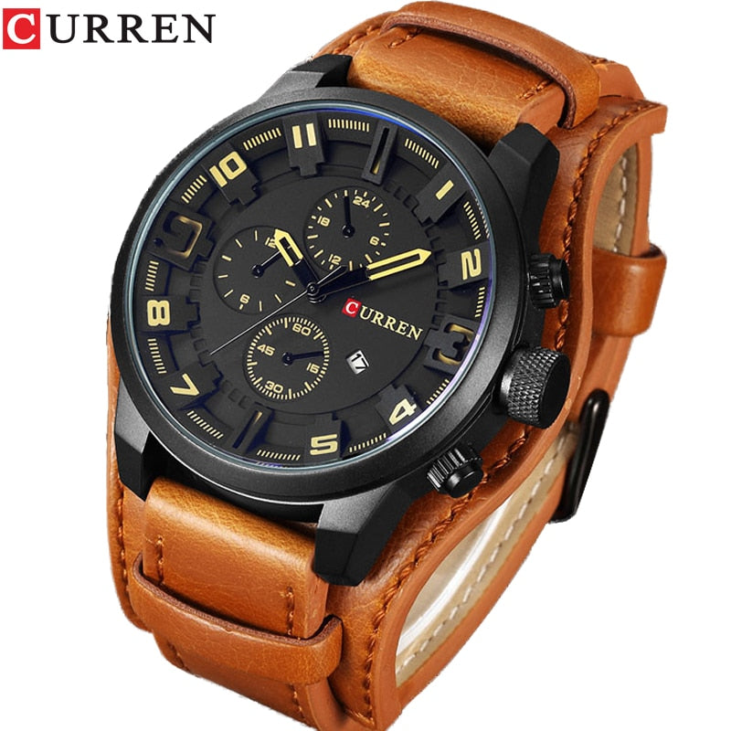 New Men Watches Top Brand Luxury Casual Business Quartz Watch Date Waterproof Wristwatch Hodinky Relogio Masculino