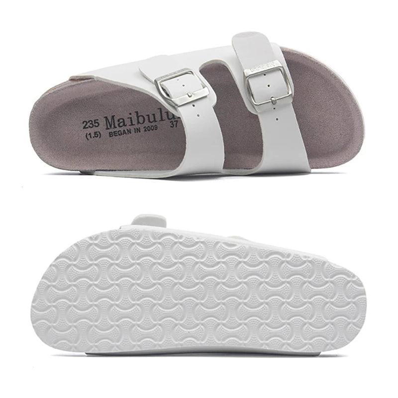 Men Slippers Summer Classic Buckle Casual Breathable Man Slippers