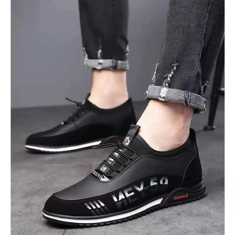 Soft Men Casual Shoes Quality Casual Sneaker Male Comfortable Leather Mens Running Shoes Mens Driving Shoes Zapatillas De Hombre