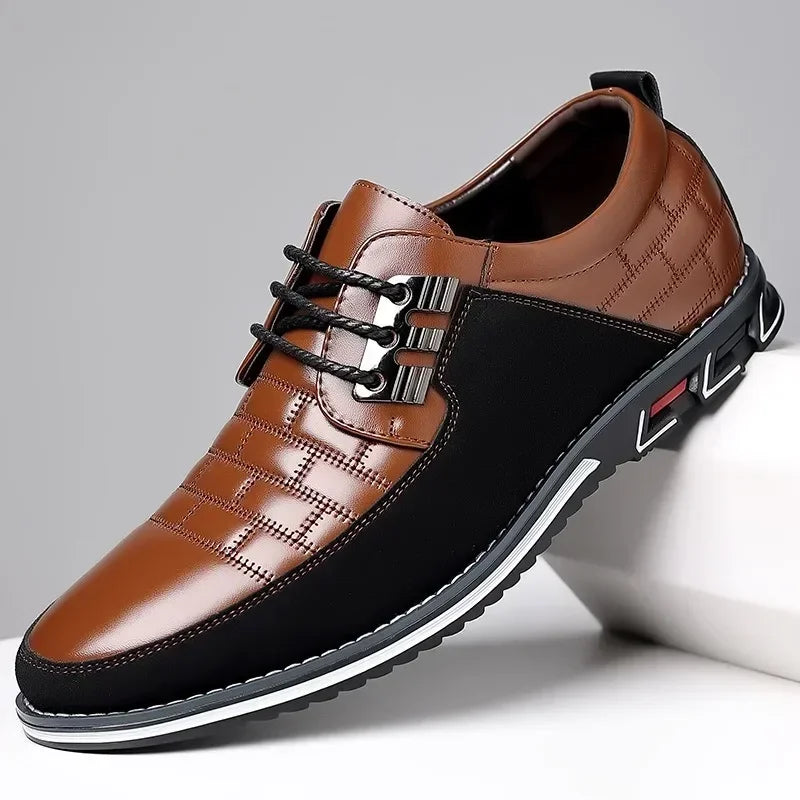 Autumn Business Casual Shoes for Men Trend Classic Leather Shoes Outdoor Men Sneakers Sewing Breathable Men's Dress Shoes