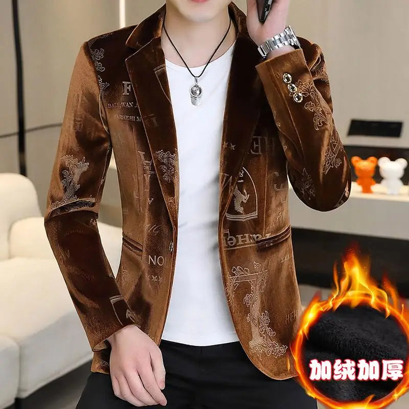 New Autumn Winter Thickened Canaries Horse Runner Man Thickened Individual Coat khaki, M (EUR XXS)