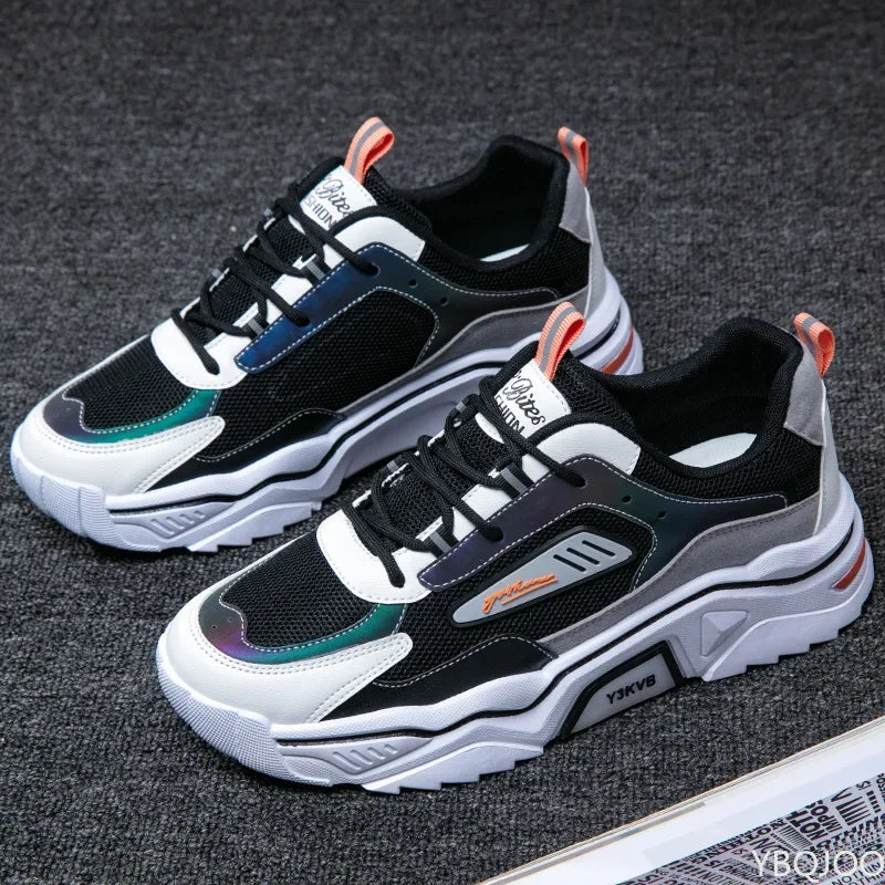 Men New Style Summer Breathable Wild Mesh Sports Casual Youth Increase Old Fashion Men's Shoes  sneakers