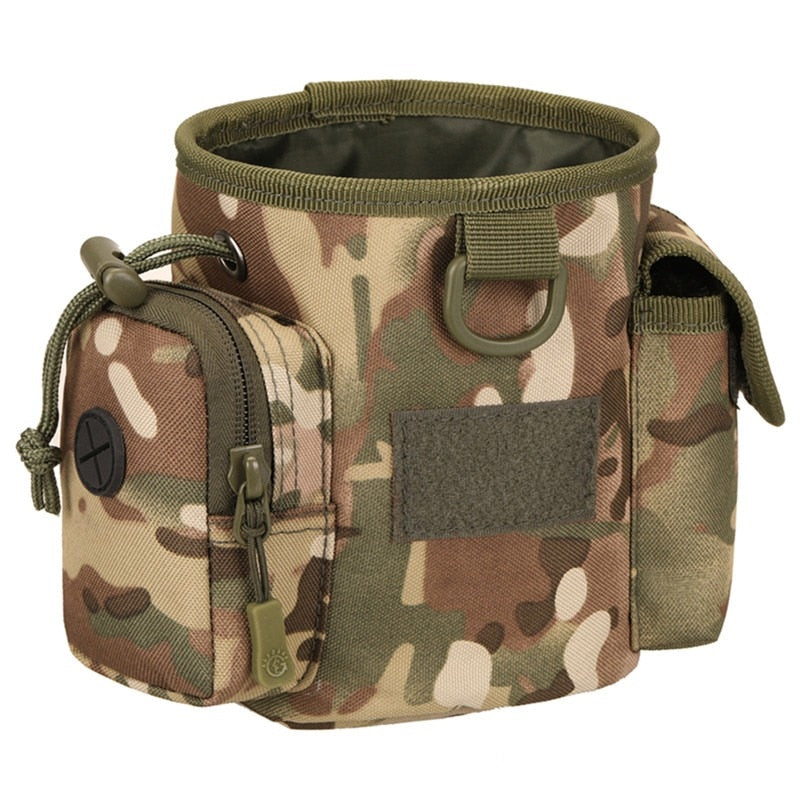 Portable Dog Treat Bag Outdoor Dog Treat Pouch for Training Feeding Bag Large Capacity Pet Trainer Waist Bag Dog Supplies A Camouflage S1