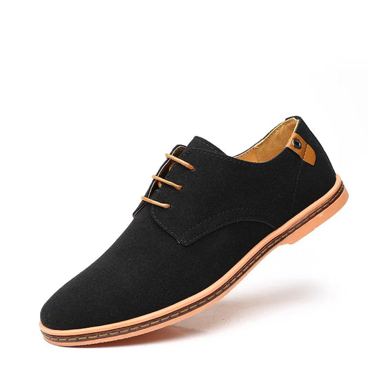 New Men Casual Shoes Lace Up Classic Business British Men Shoes Summer Oxford Shoes for Male Black Flat Footwear Size 46