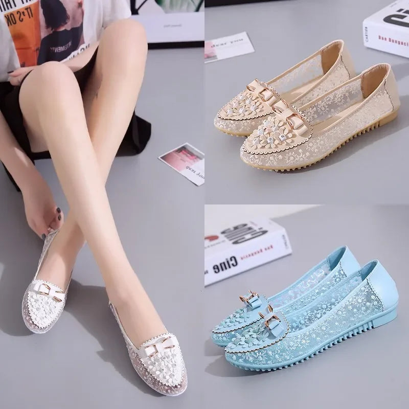 Sandals Women's Summer Flat Casual Slip on Shoes Women Breathable Female Shoes Slip on Flat Shoes Woman Fashion Loafers Women