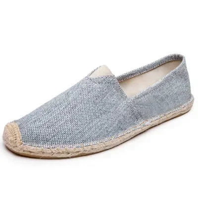 Men Shoes Summer Espadrilles Woman Canvas Sneakers Breathable Couple Shoes Autumn Slip on Loafers Large Size 35- 45 Sneakers