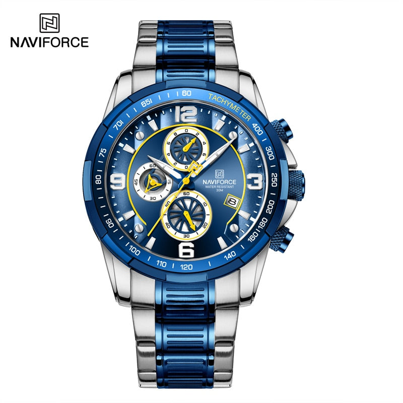 Men Luxury Fashion Design Gold Men Watches Multifunction Luminous Quartz Male Wrist Watch SBE