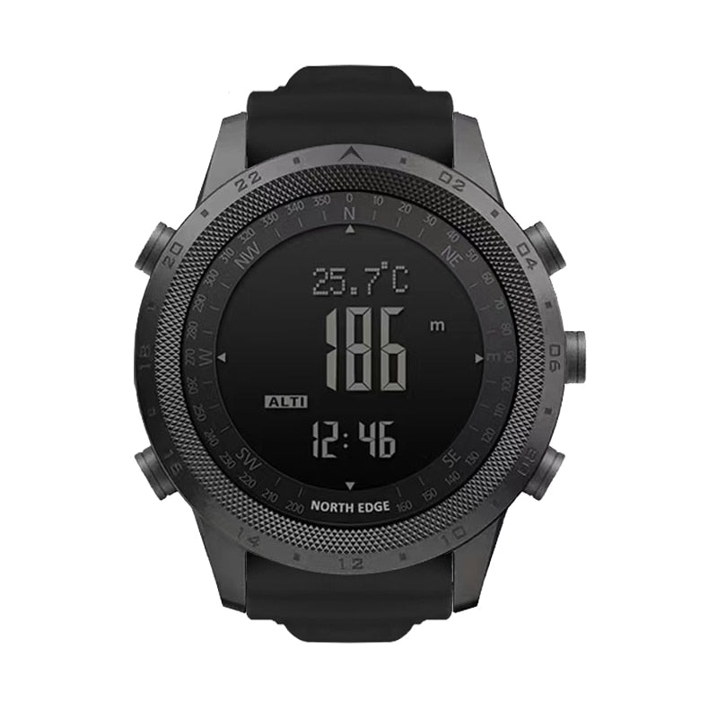 NORTH EDGE Men sport Digital watch Hours Running Swimming Military Army watches Altimeter Barometer Compass waterproof 50m