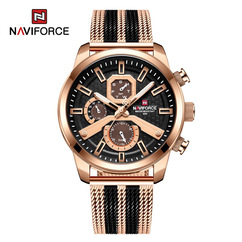 Men Calendar Watches Casual Sport Watch for Men Quartz WristWatch Stainless Steel Strap Watch Relogio Masculino