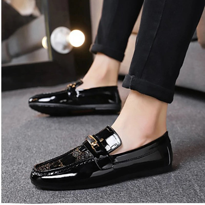 Men Leather Shoes Daily Office Loafers Light Comfortable Soft Driving Walking Shoes Men Sneakers Zapatos Hombre