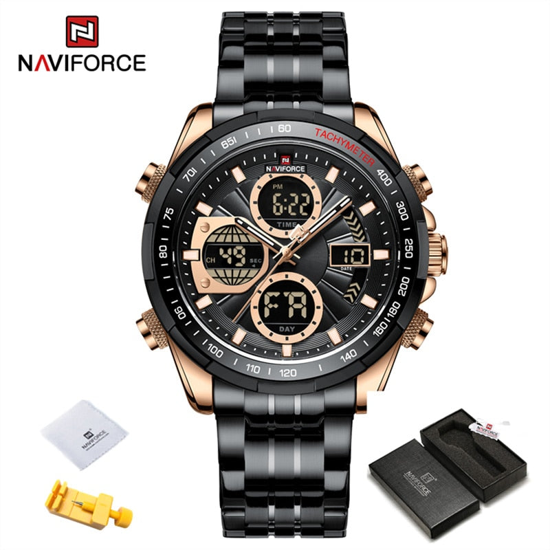 New Military Watches for Men Luxury Original Sports Chronograph Watch ​Waterproof Quartz WristWatch Clock Gift