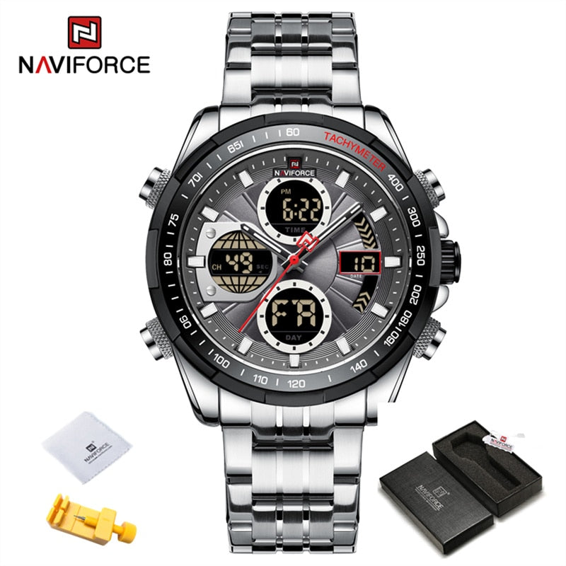 New Military Watches for Men Luxury Original Sports Chronograph Watch ​Waterproof Quartz WristWatch Clock Gift