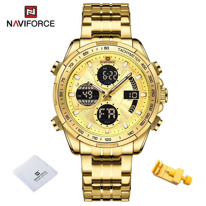 New Military Watches for Men Luxury Original Sports Chronograph Watch ​Waterproof Quartz WristWatch Clock Gift