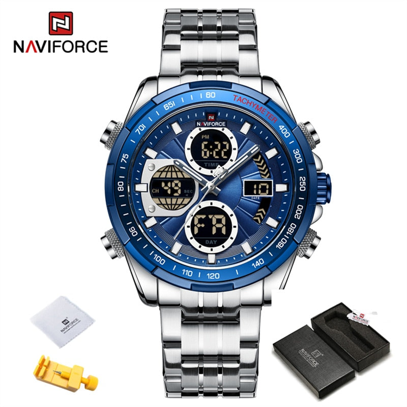 New Military Watches for Men Luxury Original Sports Chronograph Watch ​Waterproof Quartz WristWatch Clock Gift