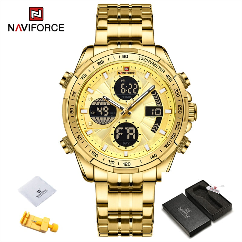 New Military Watches for Men Luxury Original Sports Chronograph Watch ​Waterproof Quartz WristWatch Clock Gift