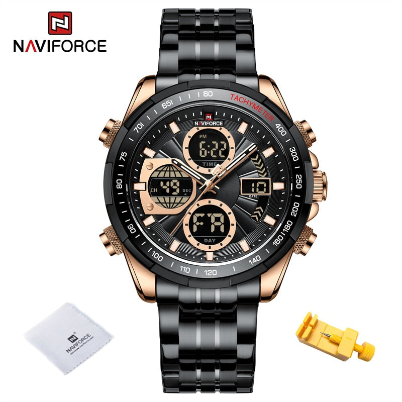 New Military Watches for Men Luxury Original Sports Chronograph Watch ​Waterproof Quartz WristWatch Clock Gift