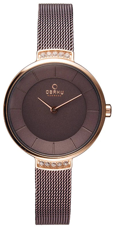 OBAKU VARM - WALNUT - V177LEVNMN LUXURY WATCH FOR WOMEN