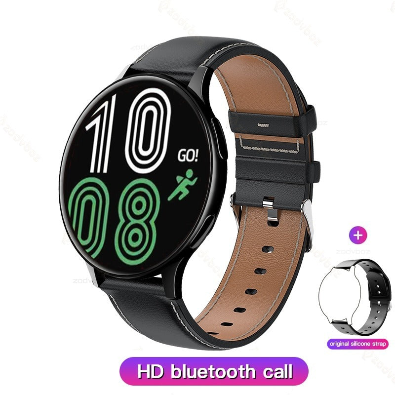 New Smart Watch Round Smartwatch Bluetooth Calls Watches Men Women Fitness Bracelet Custom Watch Face +Gift Box