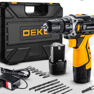 New Compact Cordless Drill Electric Screwdriver DEKO DKCD Series Rechargeable Driver DC Lithium-Ion Battery Charged Power Tools
