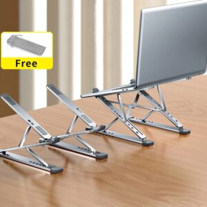 New MC N8 Adjustable Laptop Stand Aluminium for Mac book Tablet Notebook Stand Table Cooling Pad Foldable Laptop Holder