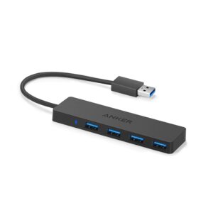 New Anker 4 Port USB 3.0 Ultra Slim Data Hub for Macbook Mac Pro/mini iMac Surface Pro XPS Notebook PC USB Flash Drives etc
