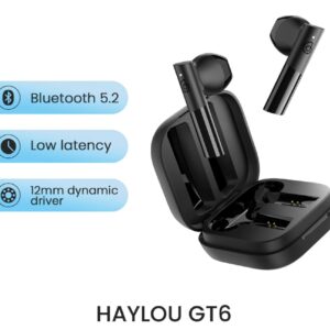 New HAYLOU GT6 Automatic Pairing Earphone Bluetooth 5.2 Earphones ,Mono and AAC Stero Sound Wireless Low Latency Earphone