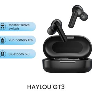 New HAYLOU GT3 Bluetooth Earphones 5.0 DSP Noise Reduction  28hours Music Time Smart Touch Control Wireless Game Headphones