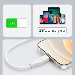 New Anker Powerline III Flow Usb C to Lightning Cable for iPhone 12 Pro Max / 12/11 Pro/X/XS/XR / 8 Plus Charger cable usb type c