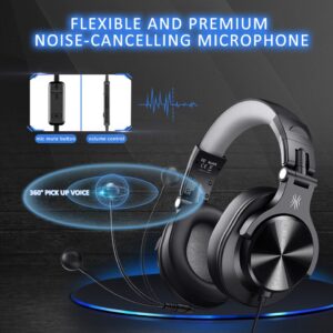 New Oneodio Wired Gaming Headset Gamer USB Pus 3.5mm Over Ear Gaming Headphones With Detachable Microphone For PC Computer PS4 Xbox