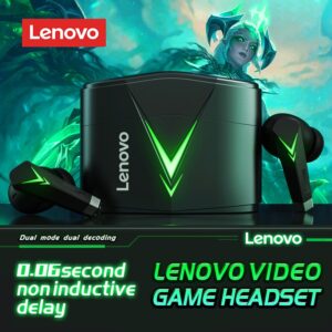 New Original Lenovo Gaming Earphone LP6 GM1 GM5 TWS Wireless Bluetooth Headphone With Dual Mode Headset Mic Music Earbuds