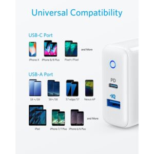 New Anker phone charger 30W 2 Port fast charger with 18W type c power adapter PowerPort PD 2 for iPhone for Xiaomi for Huawei