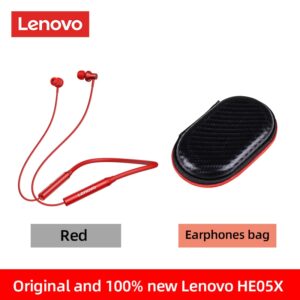 New Original Lenovo HE05X Bluetooth Earphones Earphone Waterproof Earplugs HIFI Sound Magnetic Neckband Headset Sports Headphone
