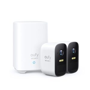 New Eufy Security EufyCam 2C 2 Cam Kit Wireless Home Security System with 180-Day Battery Life HomeKit Compatibility 1080p HD