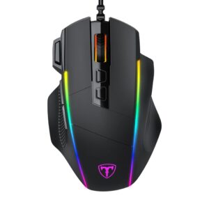 New PICTEK PC278 Gaming Mouse Ergonomic Wired Computer Mouse Gamer 8 Buttons Programmable Mice with 8000 DPI RGB Backlit for PC Game
