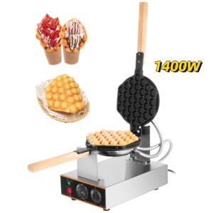 New Egg Bubble Waffle Maker 1400W Commercial Electric Nonstick Cake Baking Pan Eggettes Puff Home Kitchen Cooking Appliance