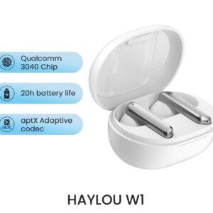 New HAYLOU W1 QCC 3040 Earphone Bluetooth 5.2 Apt-X/AAC Moving iron + Moving coil Sound Wireless Earphones