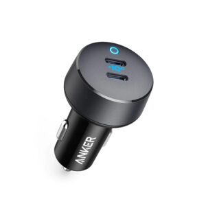 New Anker 36W USB C Car Charger 2 Port PowerIQ 3.0 Type C Car Adapter PowerDrive III Duo with Power Delivery for  iPhone and more