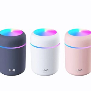 New Portable 300ml Electric Air Humidifier Aroma Oil Diffuser USB Cool Mist Sprayer with Colourful Night Light for Home Car