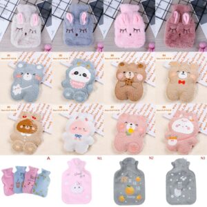 New Winter Hot Water Bottle Warm Belly Treasure Cartoon Hand Warmer Filled Mini Explosion Proof Portable Hot Water Bag