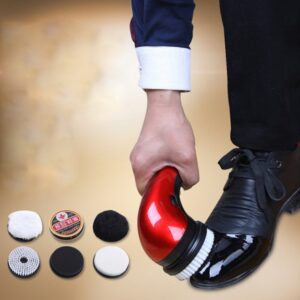 New Portable Handheld Electric Shoe Automatic Brush Shine Polisher 2 Ways Power Supply For Polish Men Dress Shoes