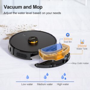 New Self Empty Vacuum Cleaner Robot Smart Charging Hands-free Cleaning With Auto Dirt Disposal Base Mop and Vacuum All in One