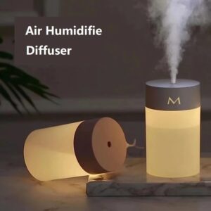 New 260ML LED Lamp Air Humidifier Ultrasonic Mini Aromatherapy Diffuser Portable Sprayer USB Essential Oil Atomiser LED Lamp for Home Car