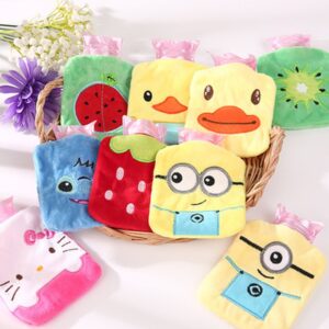 New Cartoon Warm Hot Water Bottle Mini Cute Plush Girl Pocket Water Injection Warm Hands Bag Portable Safety Explosion-proof Heater