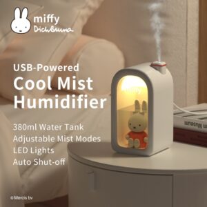 New 380ML Cool Mist Humidifier Cute With Night Light USB Portable Air Humidifier For Bedroom Home Gifts