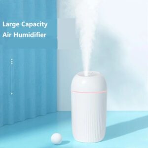 New 400ML USB Silent Air Humidifier Gentle Night Light Aroma Diffuser Continuous/Intermittent Spray Can Work For Home Car Fragrance