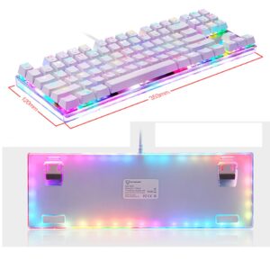 New Motospeed K87S Gameing Mechanical Keyboard LED With RGB Backlight USB Wired 87 Keys Red Blue Switch For PC Computer Laptop Gamer